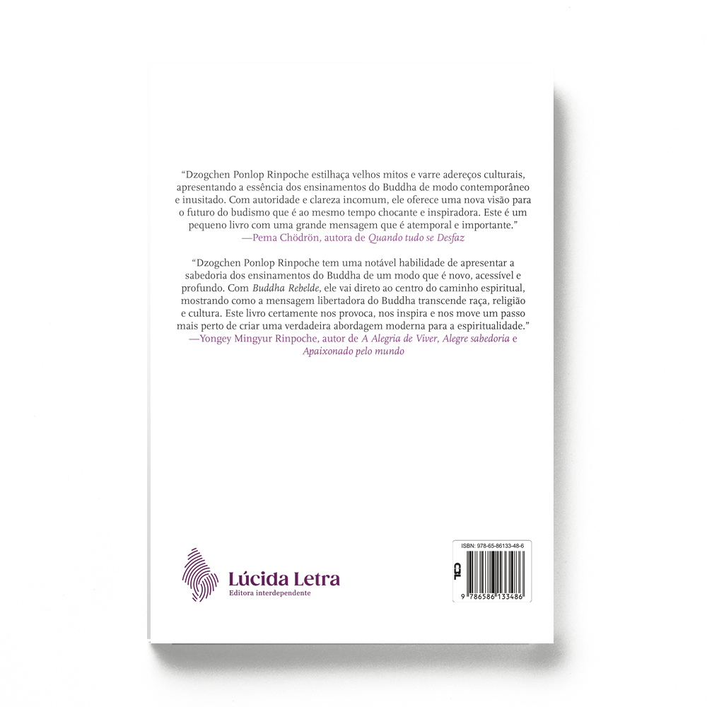 Contracapa livro Buddha Rebelde